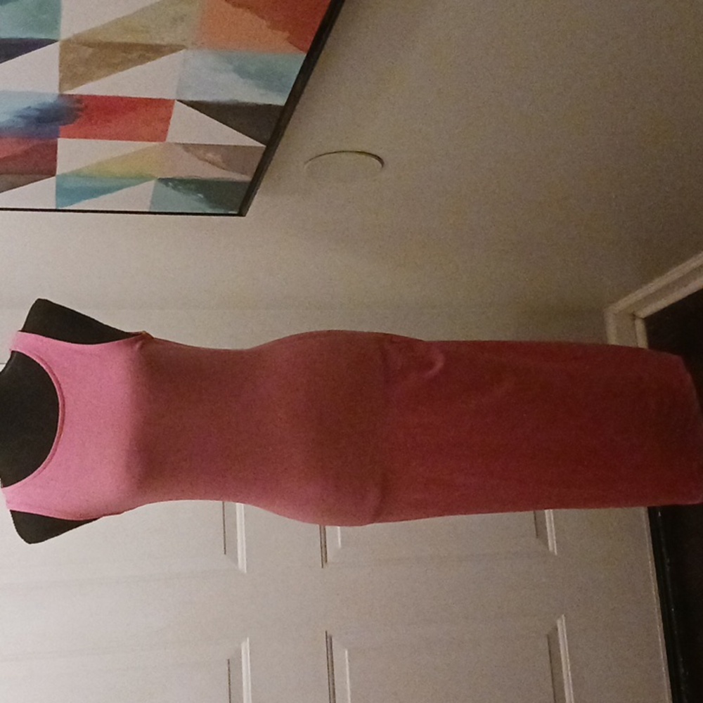 Pink Bodycon Sleeveless Maxi
